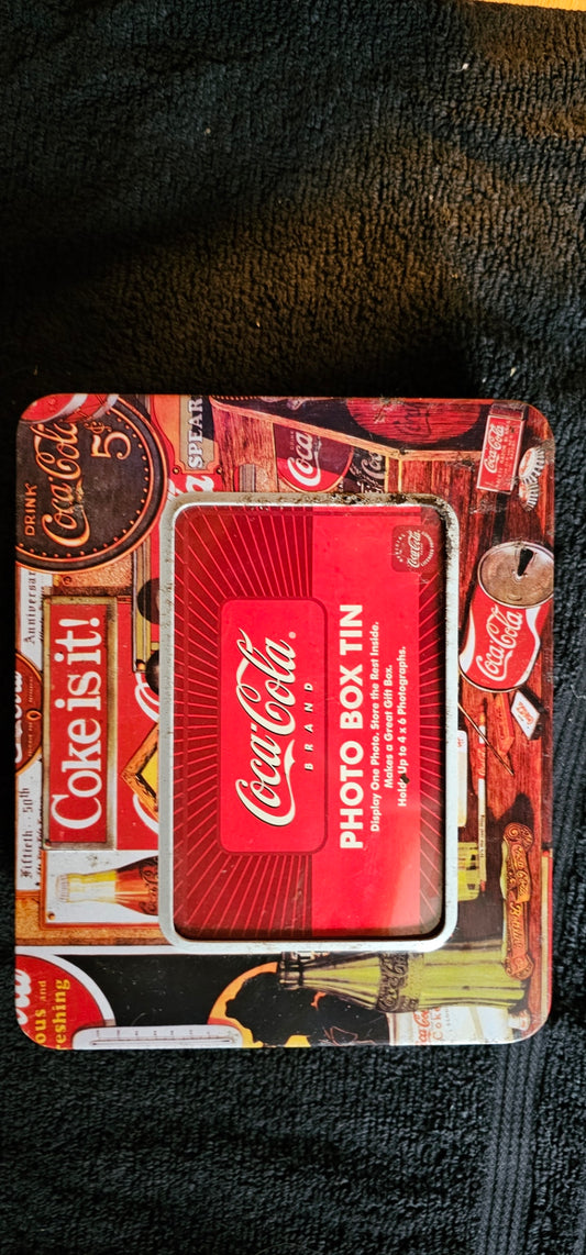 Coca Cola photo Tin Box