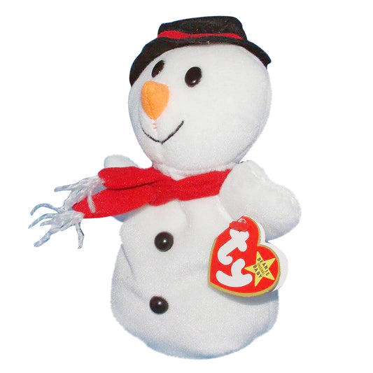 Ty Beanie Baby: Snowball the Snowman pvc rare