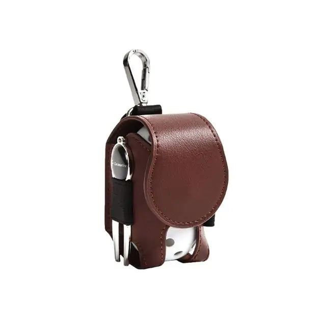 Mini Leather Golf Ball Pouch