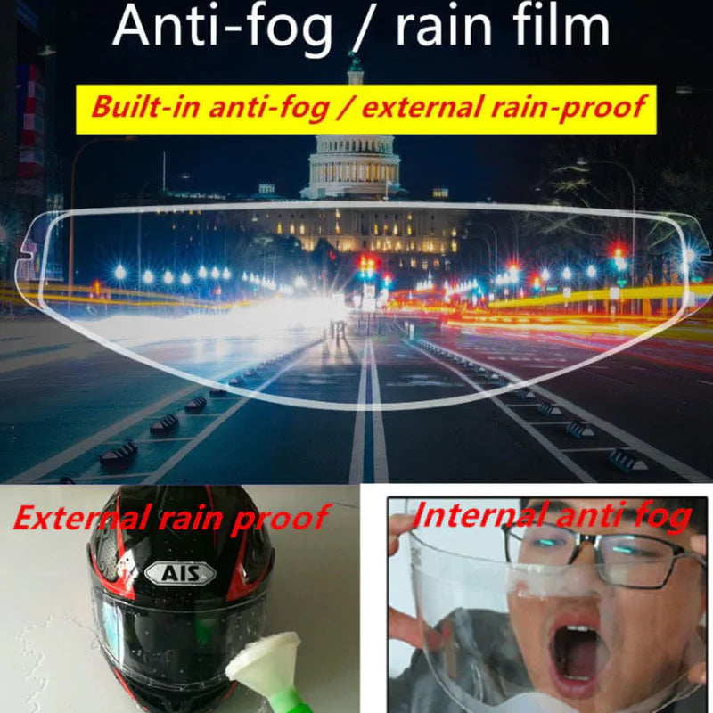 Motorcycle Helmet Anti-Fog Film