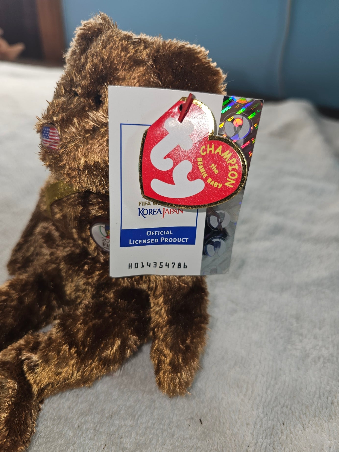 2002 TY Vintage &amp; Retired „US Champion FIFA Beanie Baby“.