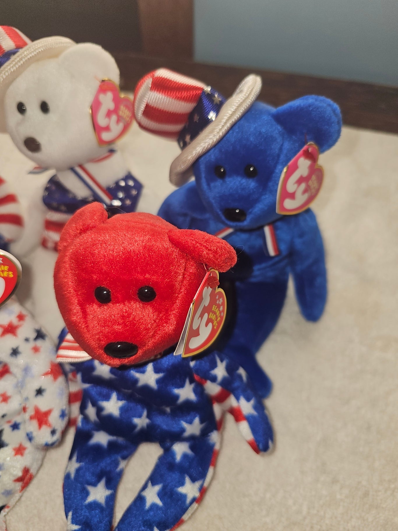ty beanie babies lot of 5 July 4th bears