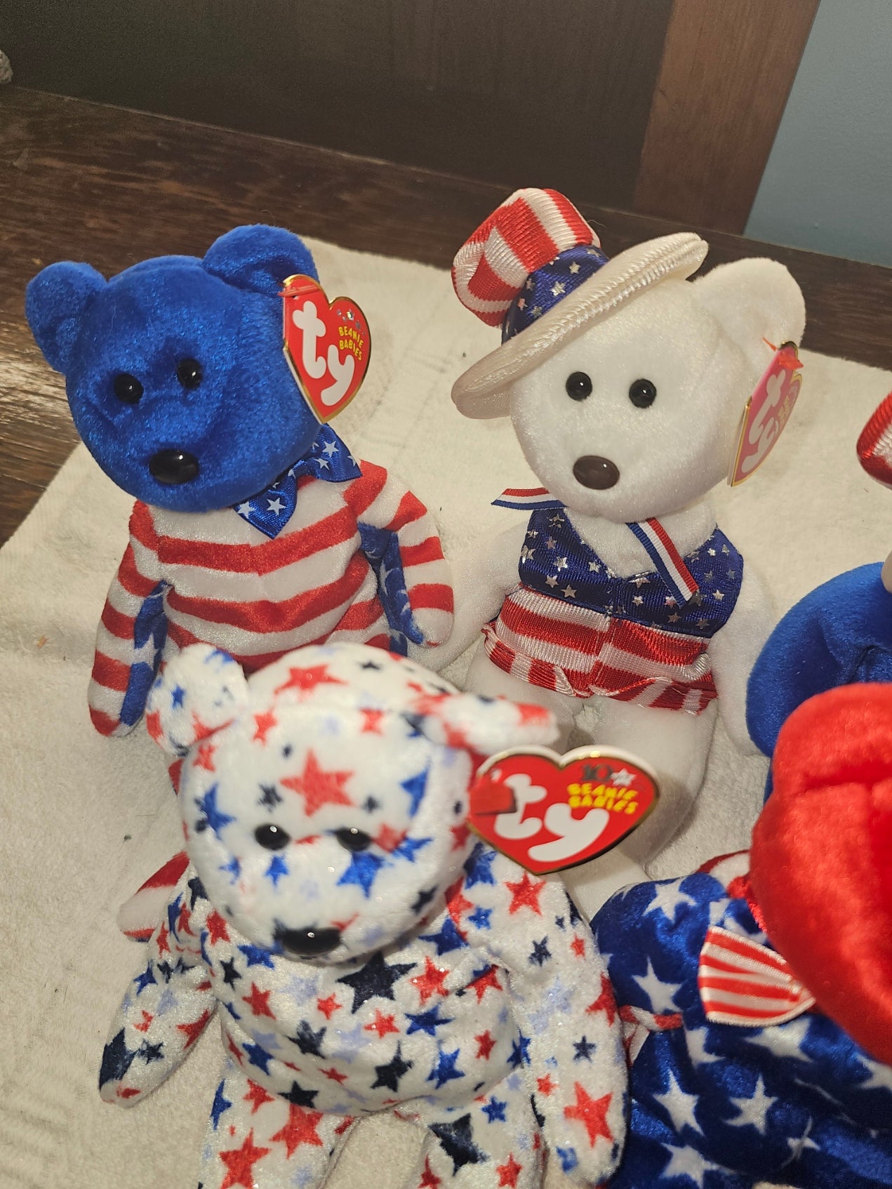 ty beanie babies lot of 5 July 4th bears
