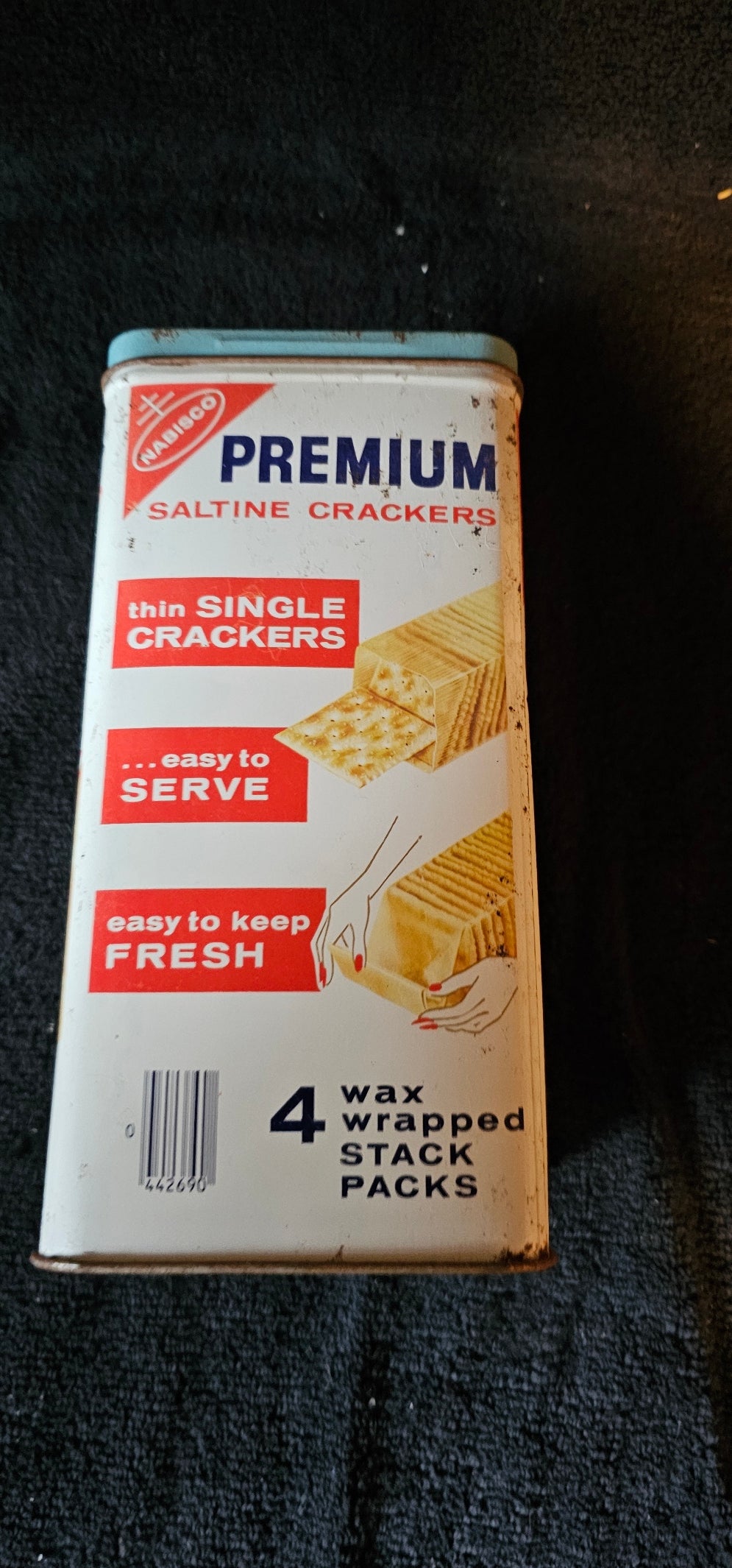 Saltine Crackers Tin Can