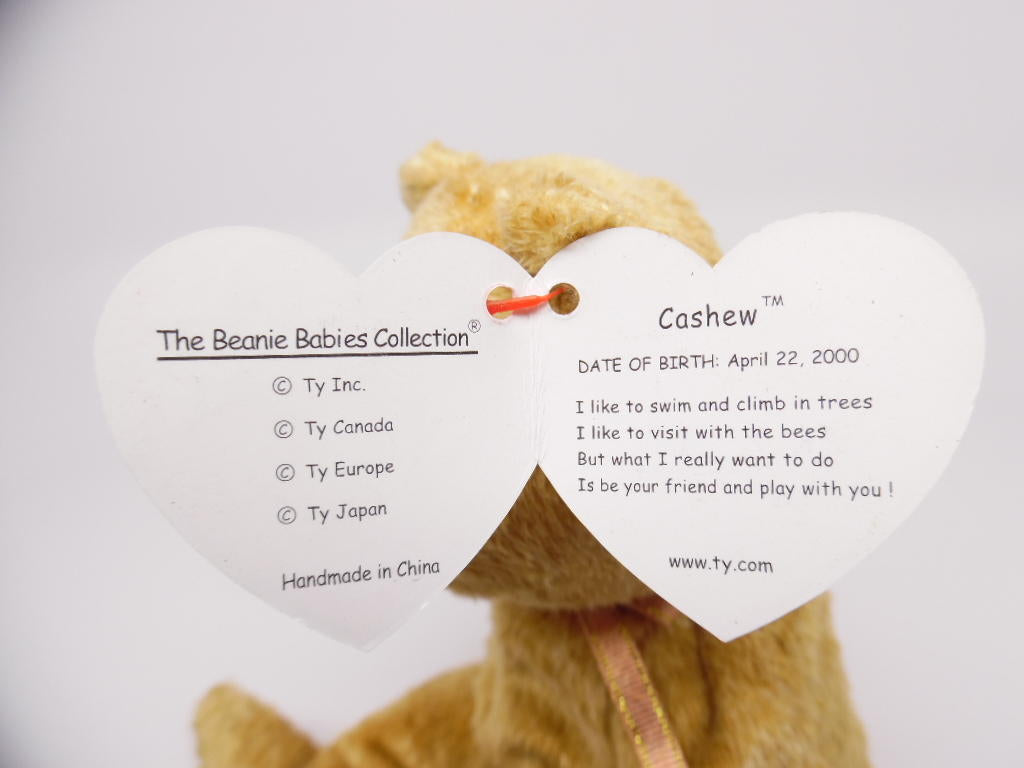 Ty Beanie Baby: Cashew the Bear