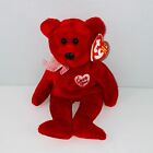 Rote I Love You Heart Brust Ty Beanie Baby Teddybär Bandhals 2003