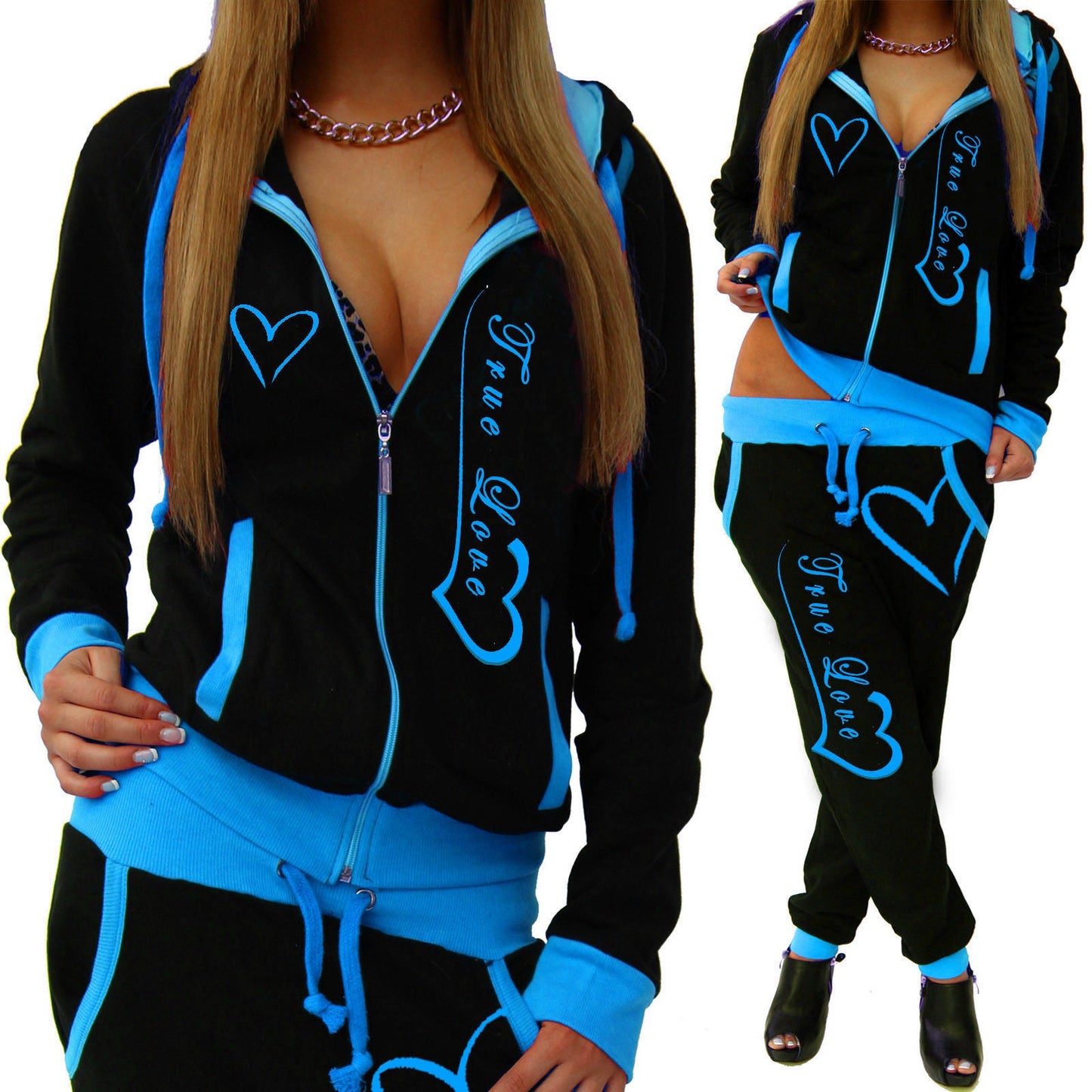 Printed Hooded Casual Tracksuit