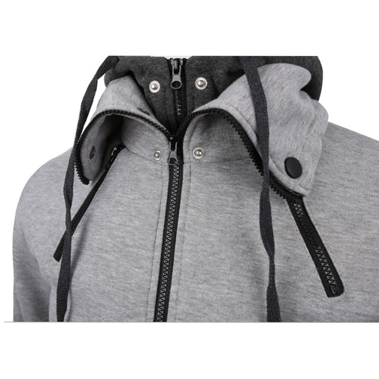 Double Zipper Hoodie Jacket