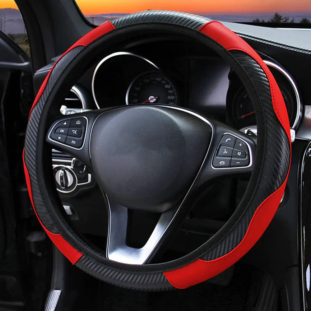 Carbon Fiber Car Steering Wheel Cover